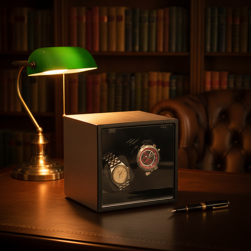 Boite remontoir 2slot silver metal   hero bureau