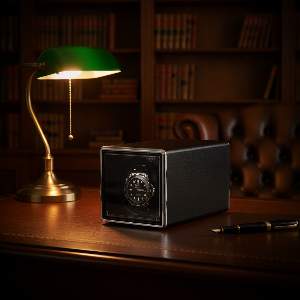 Boite remontoir brushed black metal   hero bureau