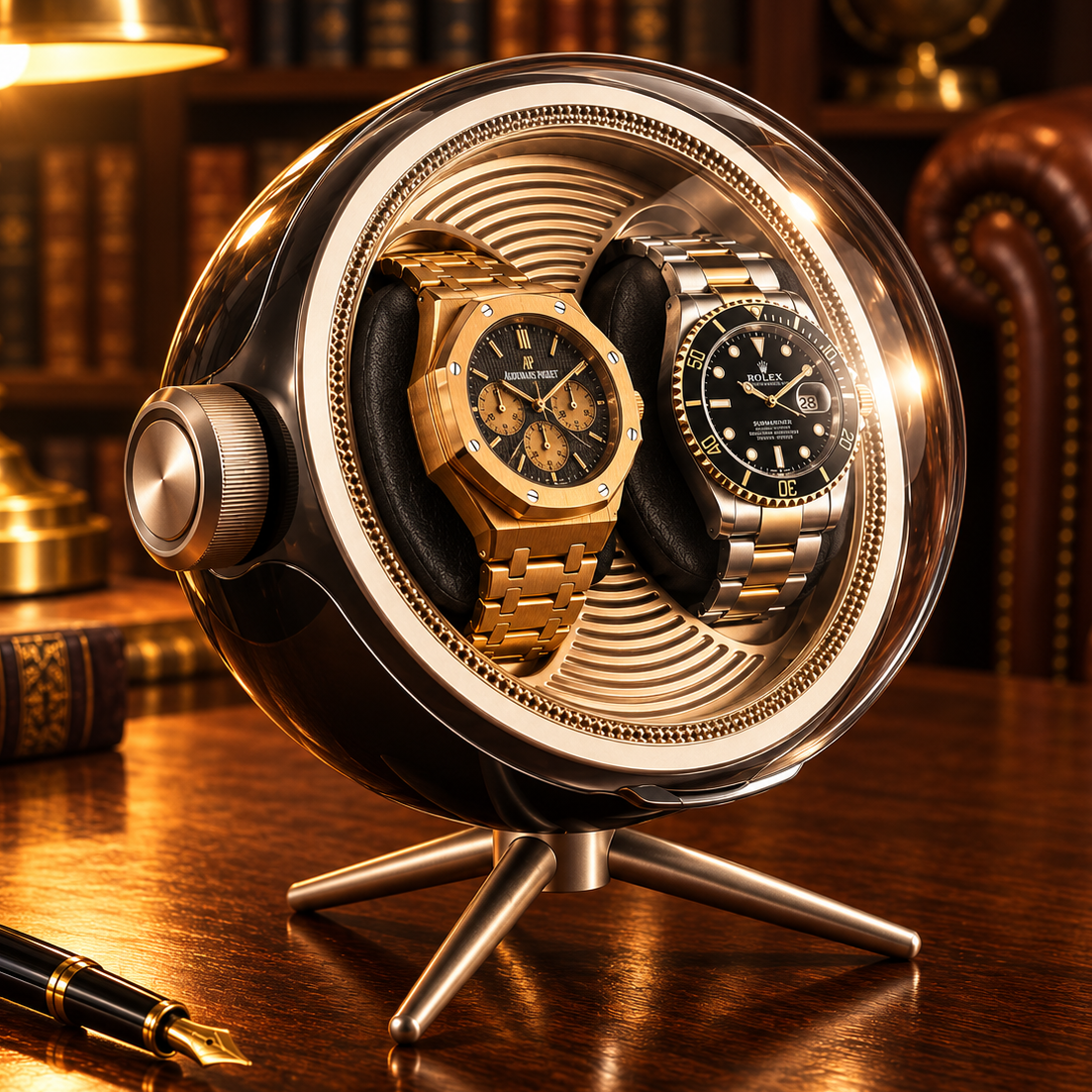 Montre Automatique Remontoir pour 2 Montres