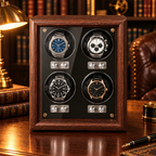 Remontoir Montre Automatique Bois Noir 1 à 6 Montres