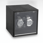 Boite remontoir 2slot black leather   studio clean