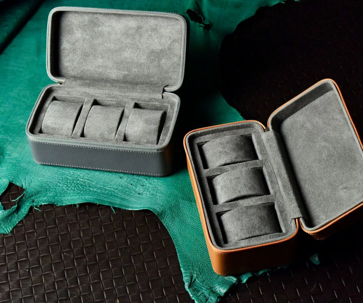 Étui de Voyage Montres Noir