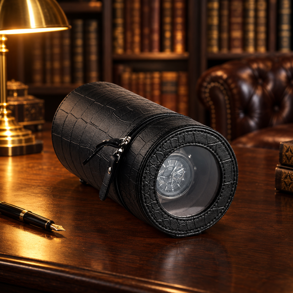 Remontoir Montre Portable Noir hero bureau
