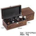 Boîte à Montre en Bois de Noyer Couvercle Bois