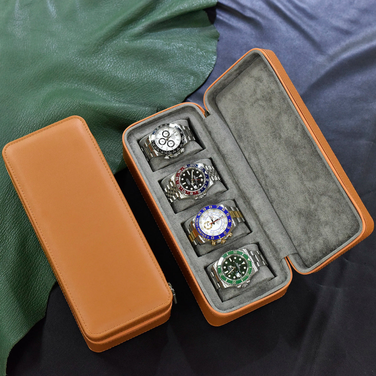 Étui de Voyage Montres Vert