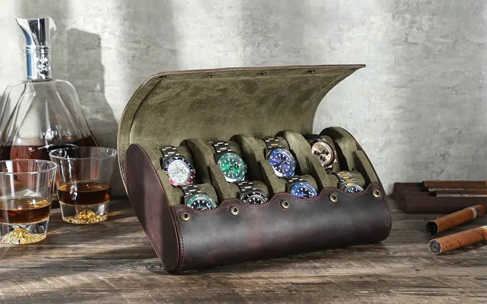 Étui Montre Voyage Cuir