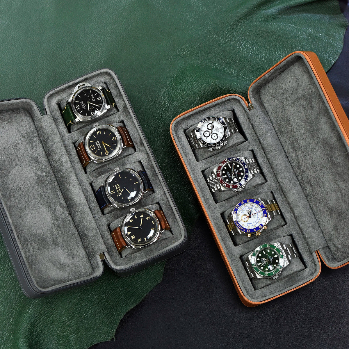 Étui de Voyage Montres Vert