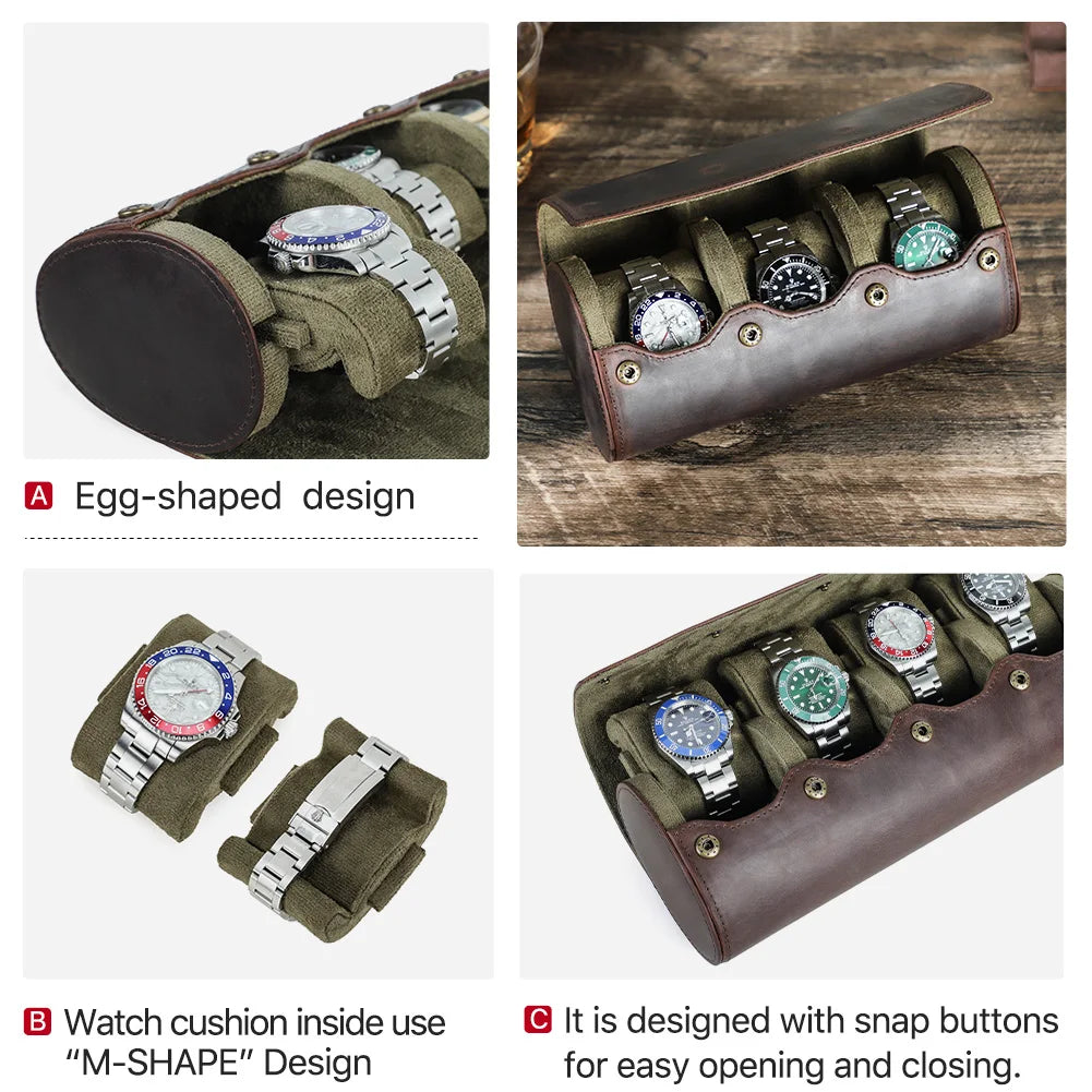 Étui Montre Voyage Cuir