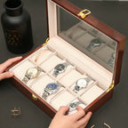 Boîte à Montre en Bois 6 Montres