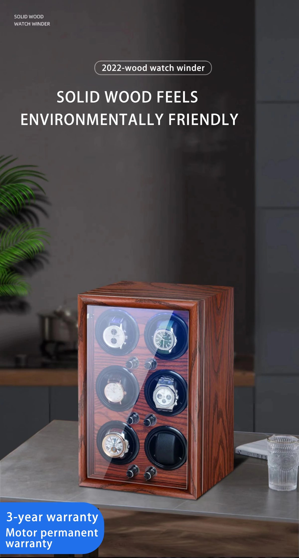 Remontoir pour Montre Automatique Bois