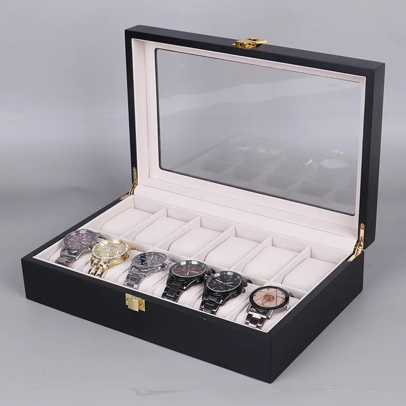 Boîte à Montre en Bois 6 Montres