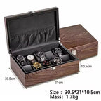 Boîte à Montre en Bois de Noyer Couvercle Bois