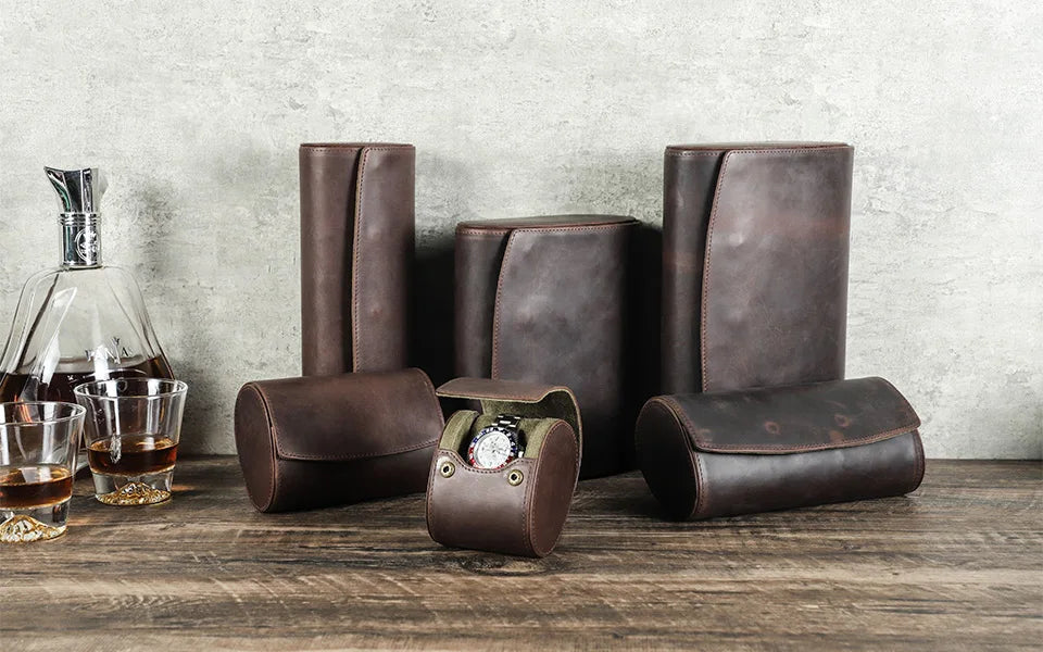 Étui Montre Voyage Cuir