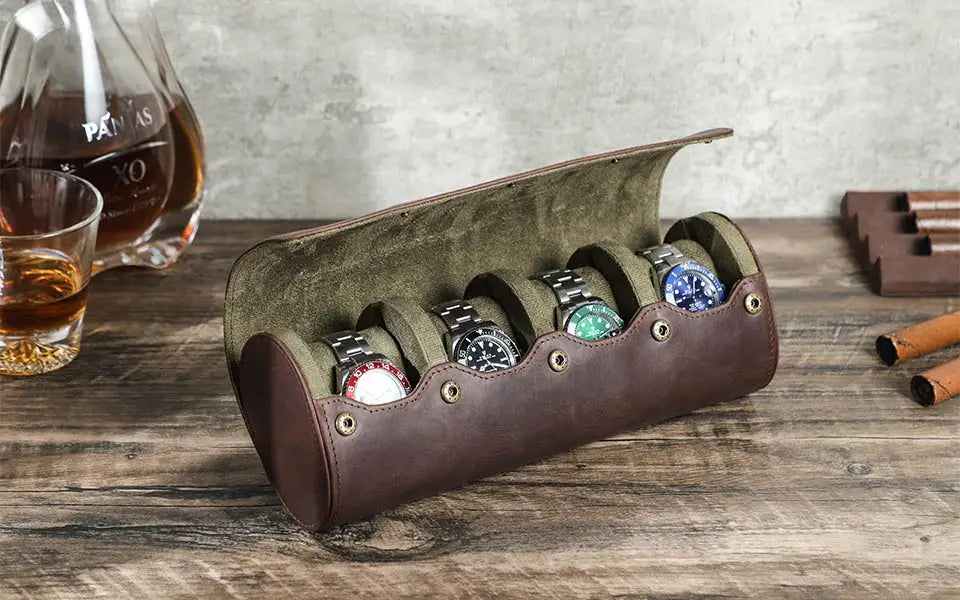 Étui Montre Voyage Cuir