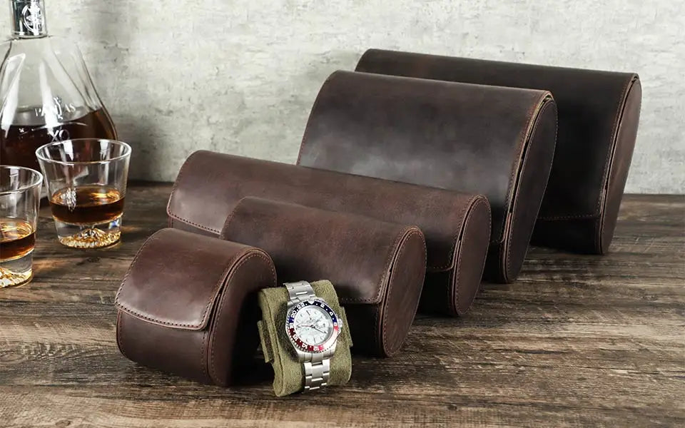 Étui Montre Voyage Cuir