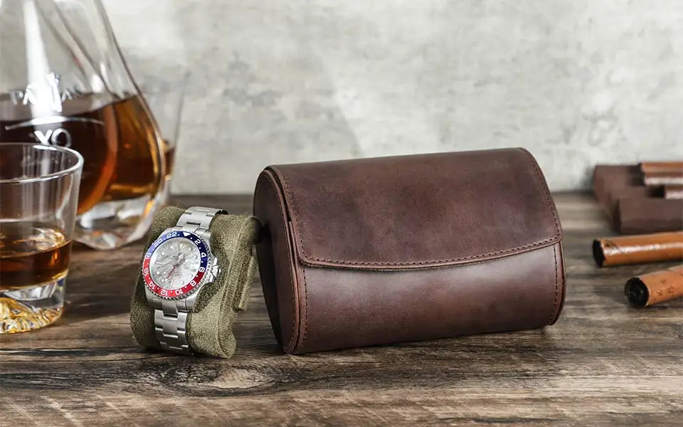 Étui Montre Voyage Cuir