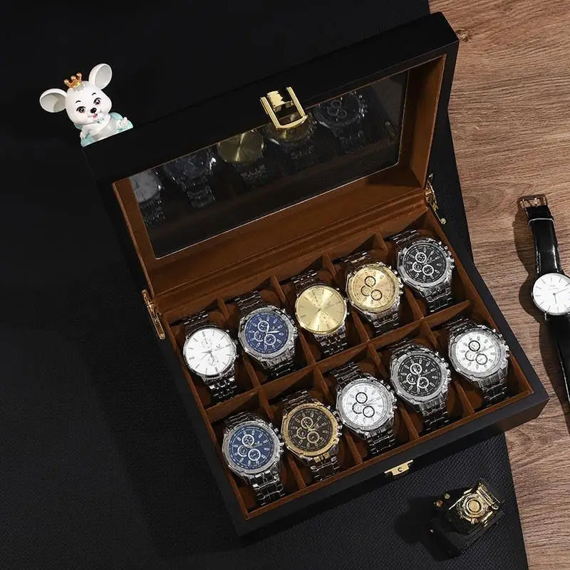 Boîte à Montre en Bois 6 Montres