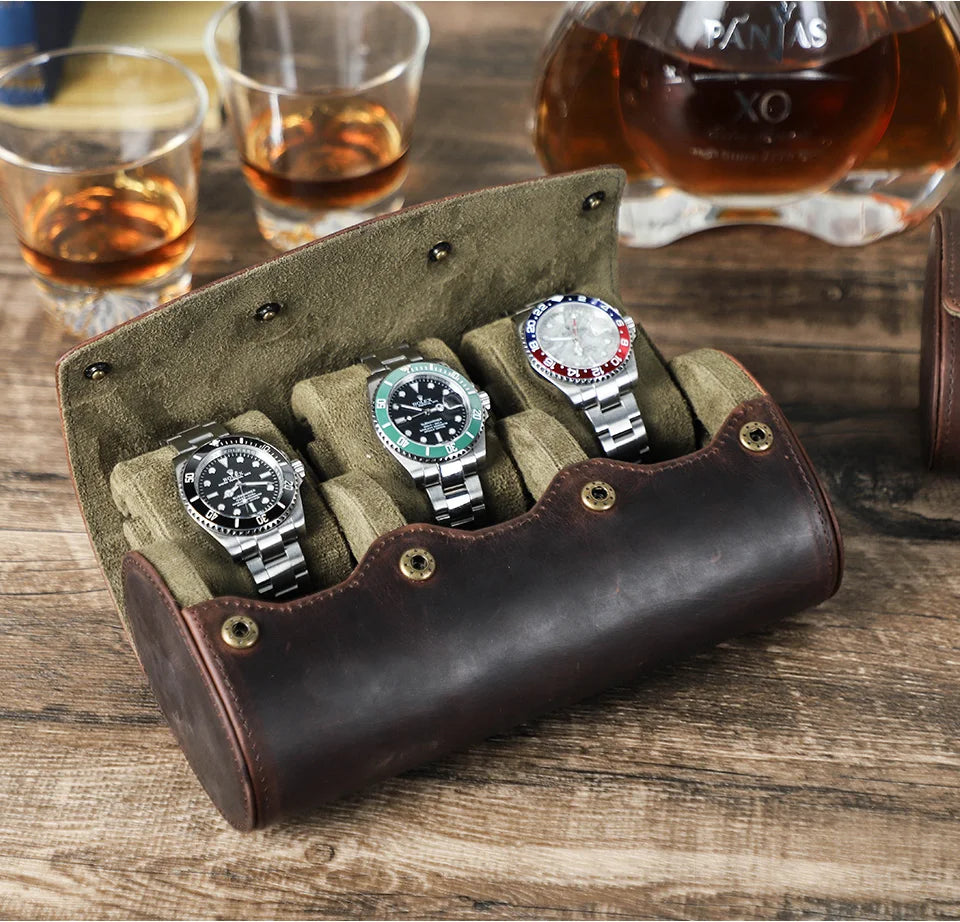 Étui Montre Voyage Cuir