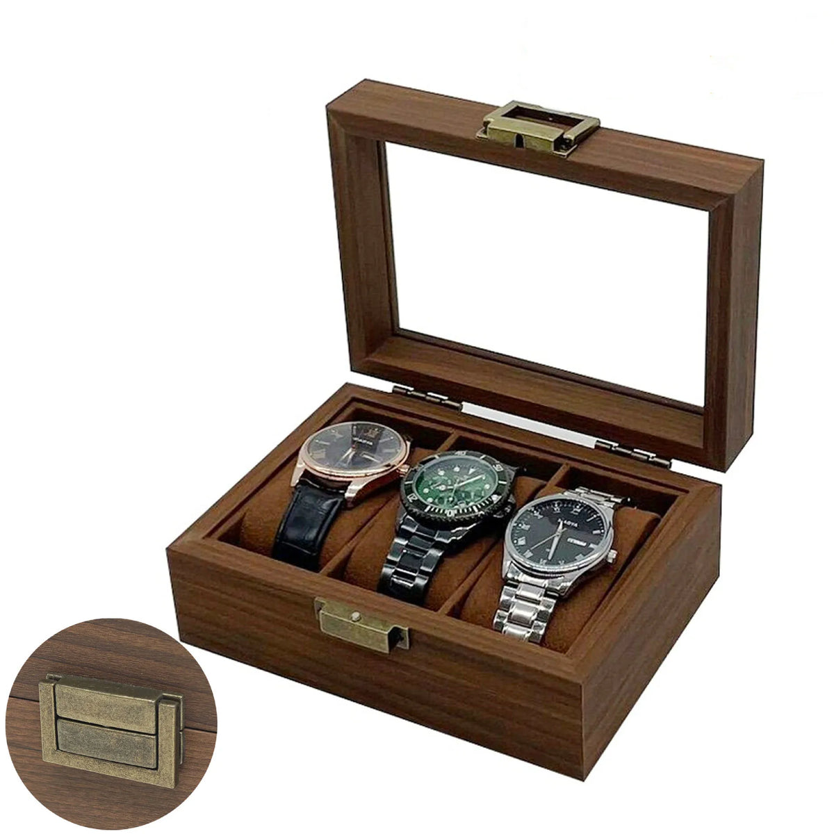 Boîte à Montre Bois 3 Montres