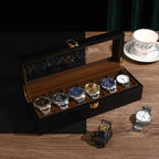 Boîte à Montre en Bois 6 Montres
