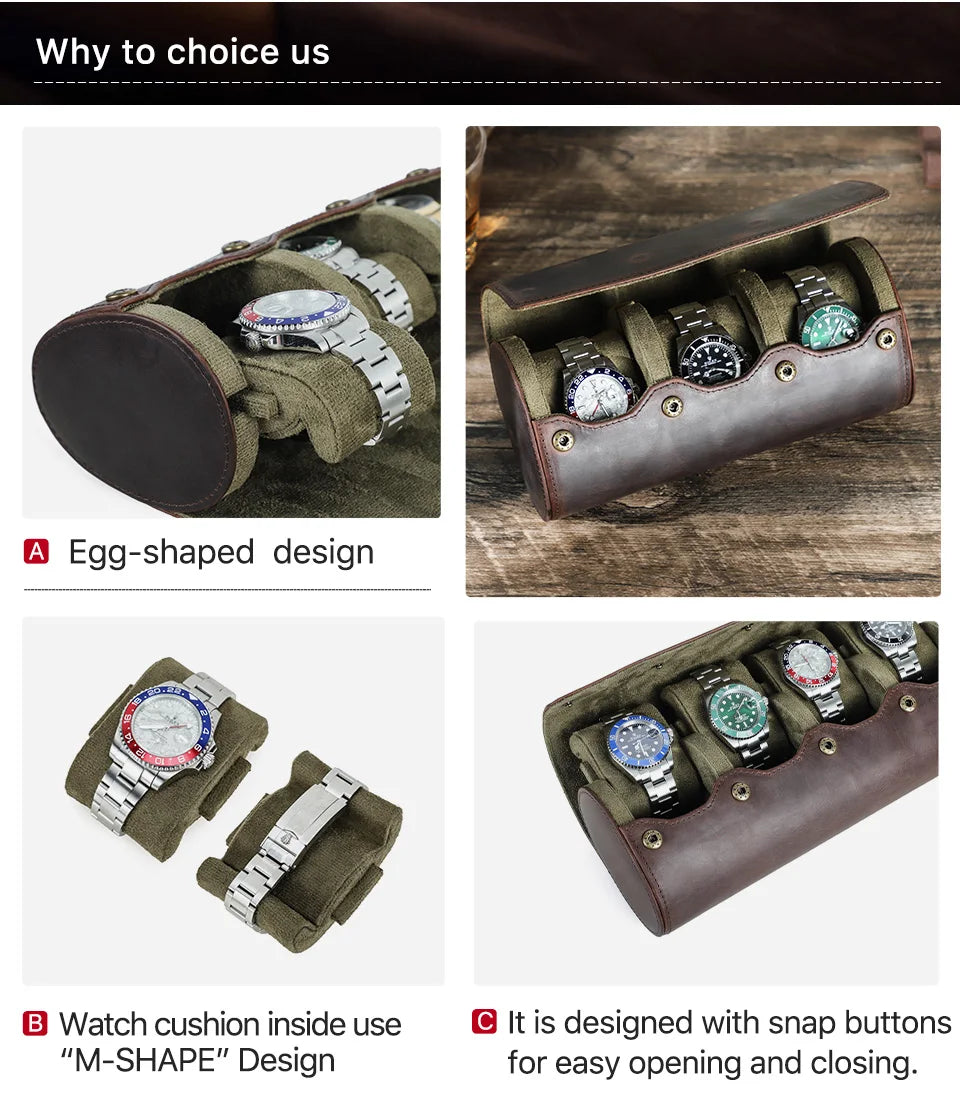 Étui Montre Voyage Cuir