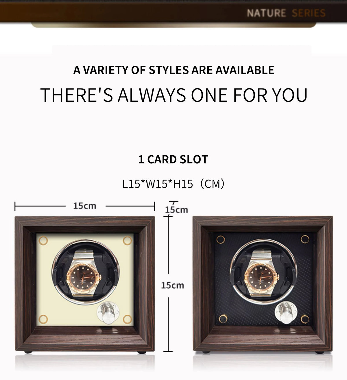 Remontoir Montre Automatique Bois 2 à 4 Montres