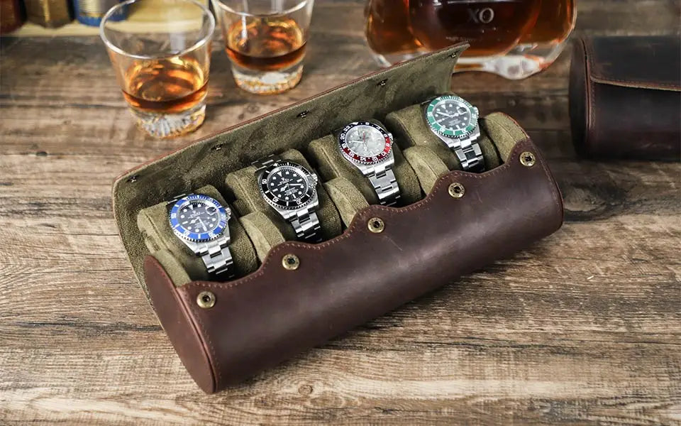 Étui Montre Voyage Cuir