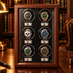 Remontoir Montre Automatique Bois Noir 1 à 6 Montres