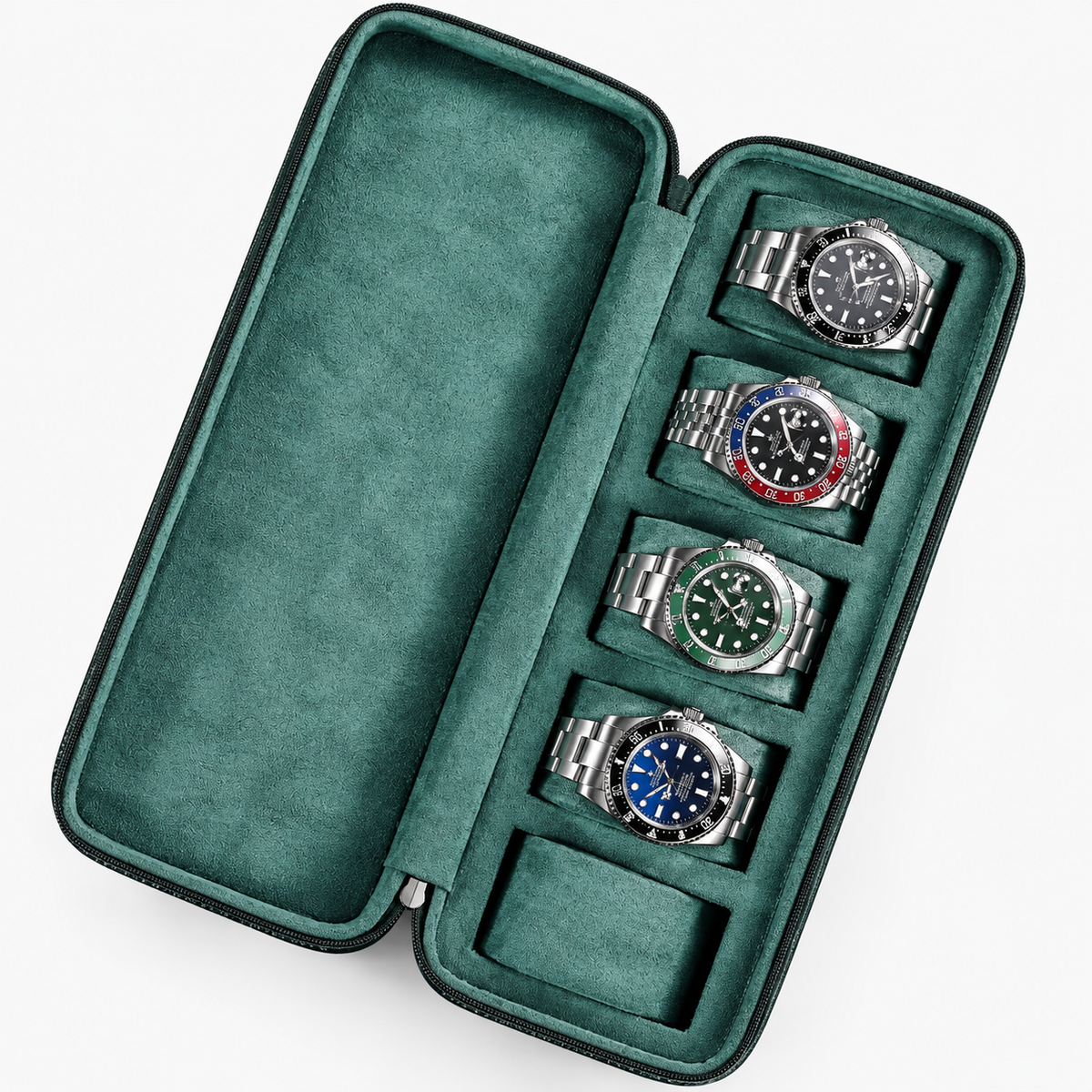 Étui de Voyage Montres Vert