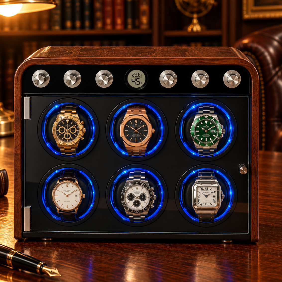 Remontoir pour Montre Automatique Bois 2 à 6 Montres
