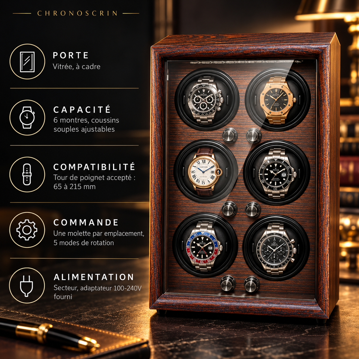 Remontoir Montre Automatique 6 Montres