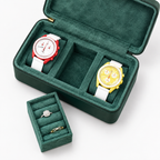 Étui de Voyage Montres Vert