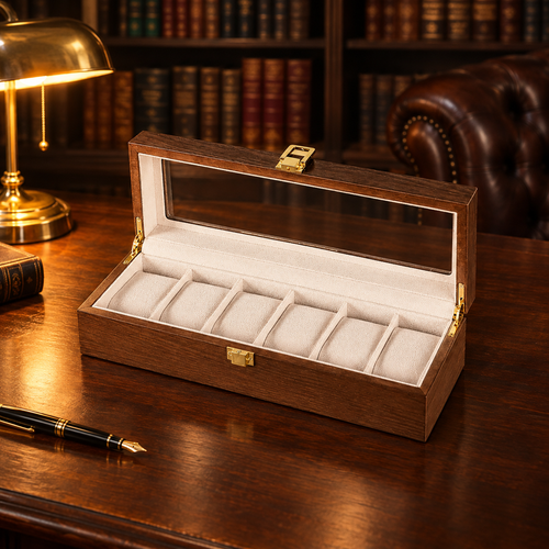 Boite a Montre Marron hero bureau