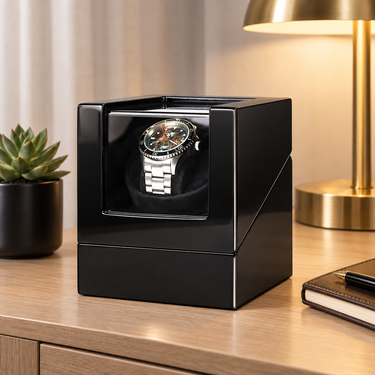 remontoir noir 1montre lifestyle chevet