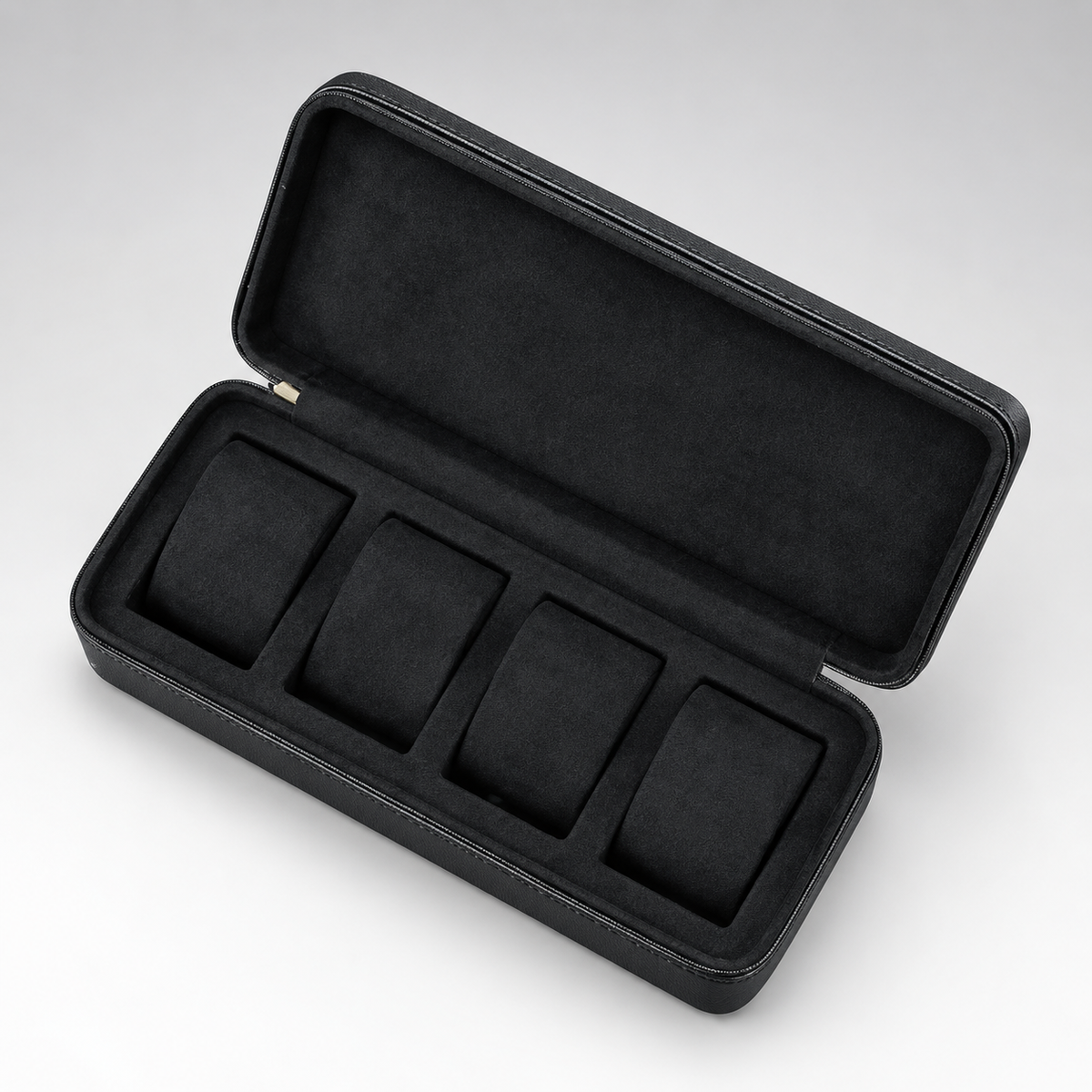 Étui de Voyage Montres Noir 4 montres - packshot studio