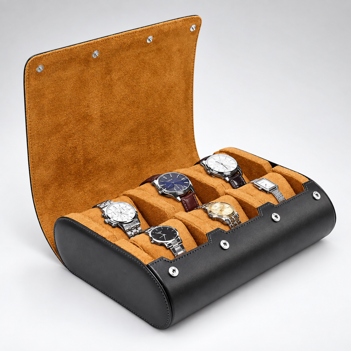 Étui à Montres Cuir 6 montres - packshot studio