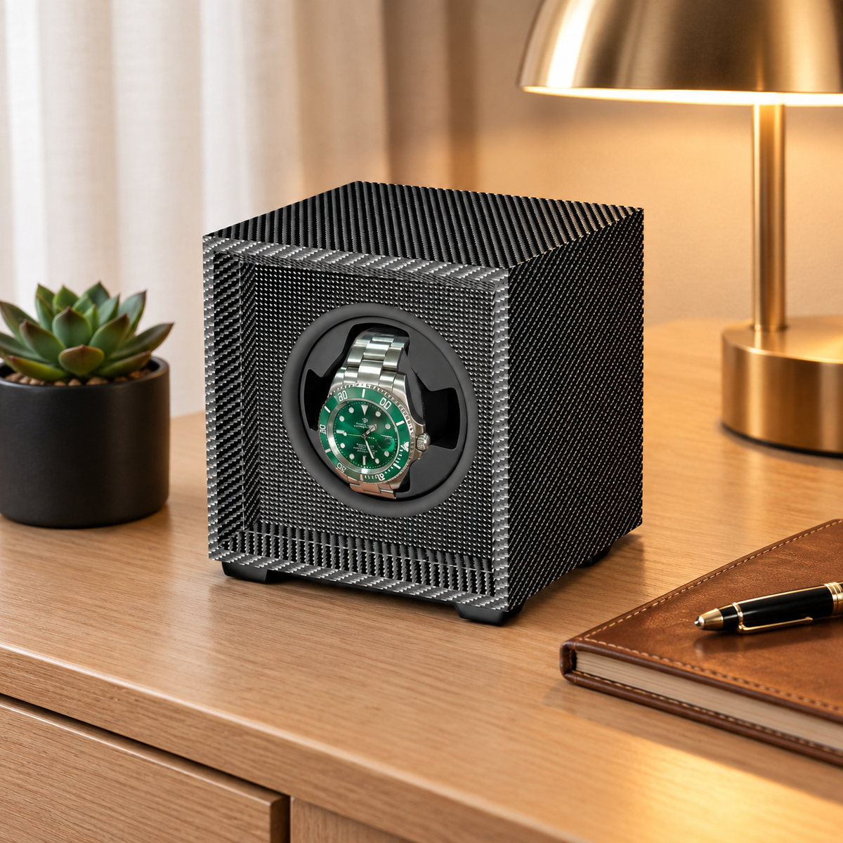 remontoir carbone 1montre lifestyle chevet