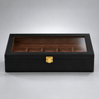 Boite a Montre Noir Marron angle face