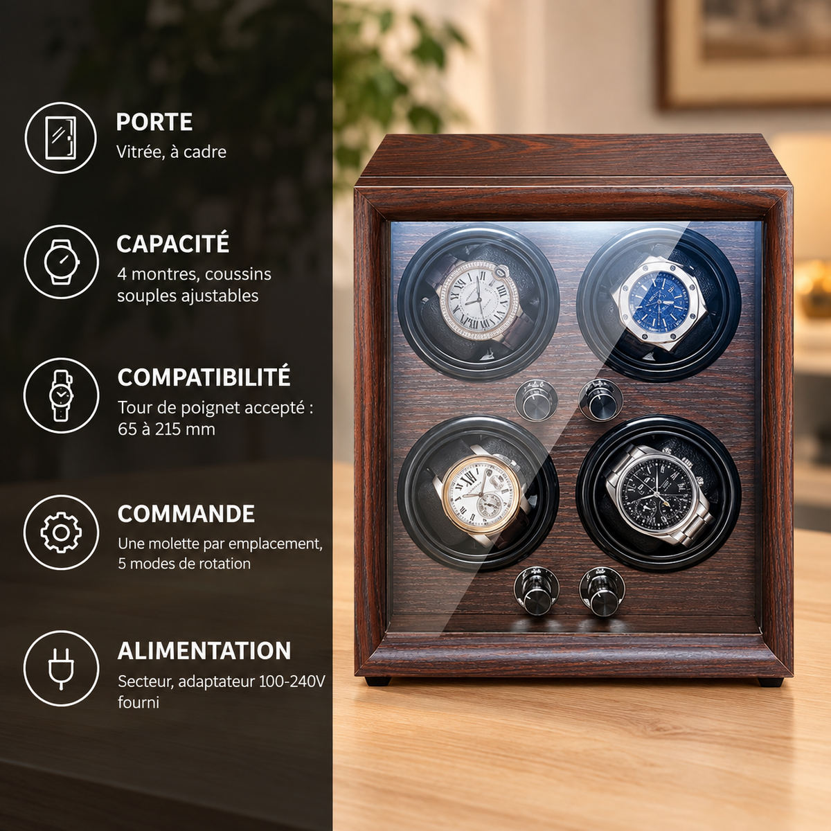 K 4montres Bois fiche technique