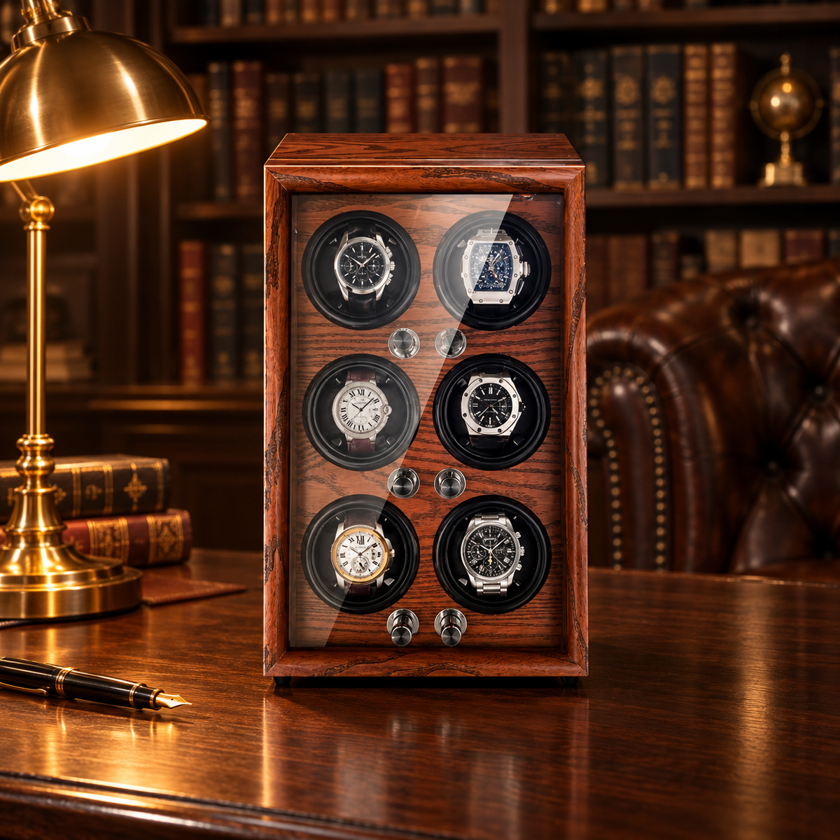 L 6montres Marron hero bureau