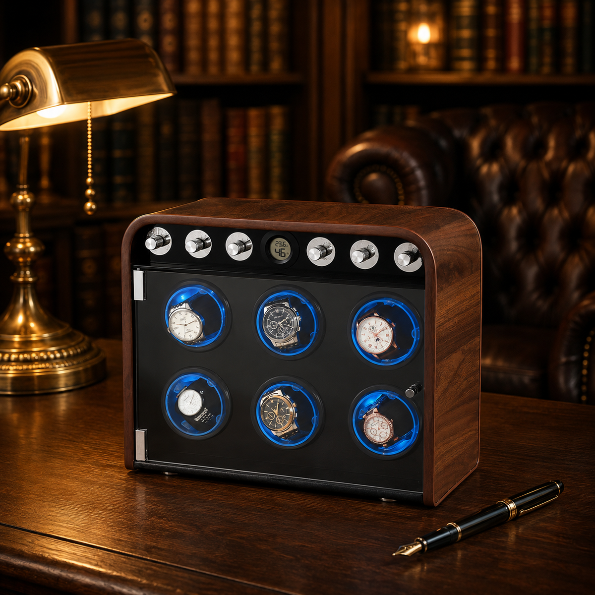 remontoir bois 6montres hero bureau