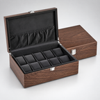 Boîte à Montre en Bois de Noyer 10 montres - packshot studio