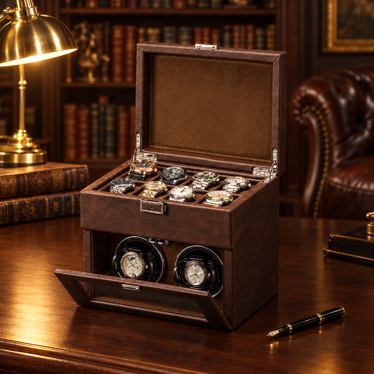 H boite remontoir Marron hero bureau