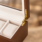Boite a Montre Marron macro detail