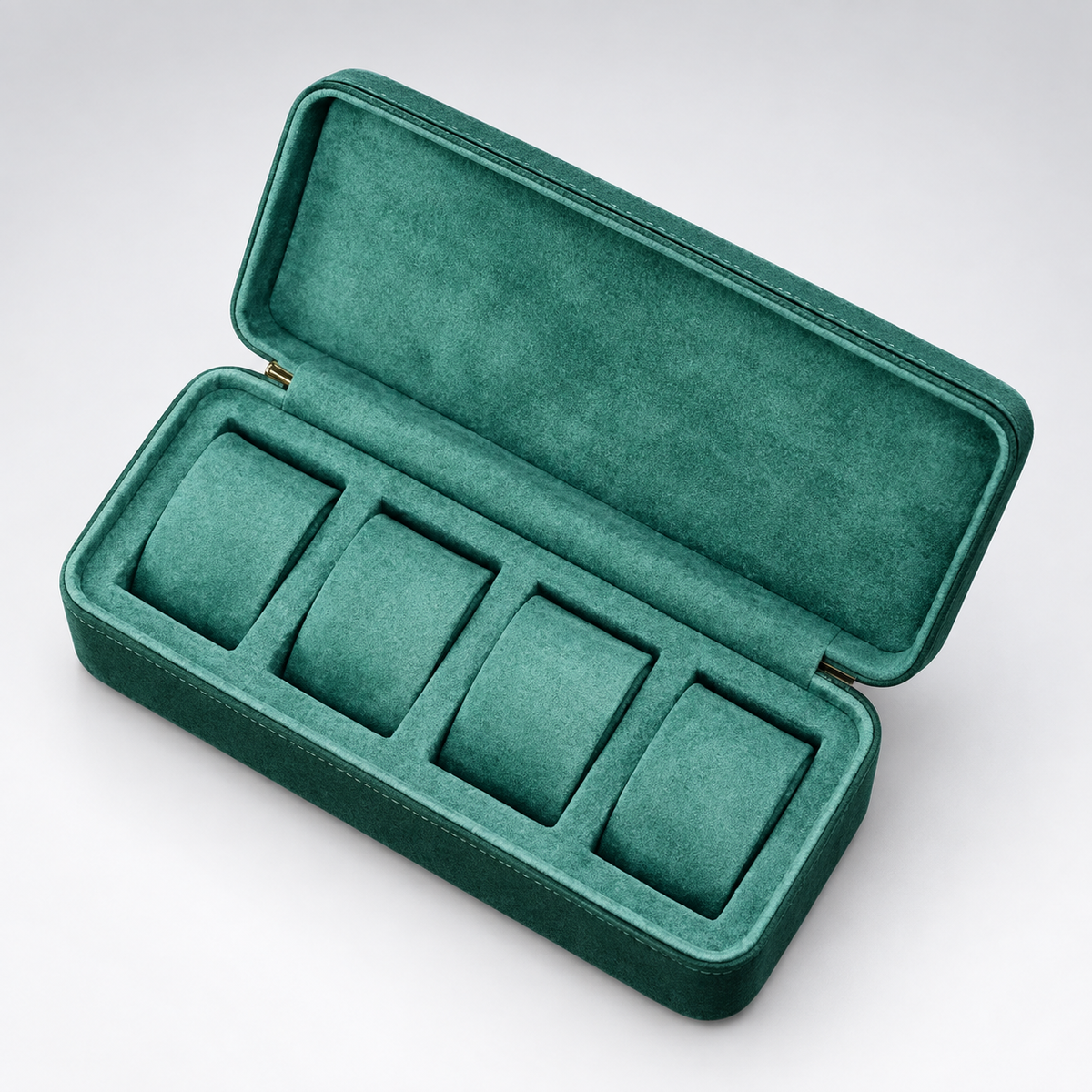 Étui de Voyage Montres Vert 4 montres - packshot studio