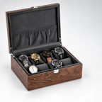Boîte à Montre en Bois de Noyer 8 montres - packshot studio